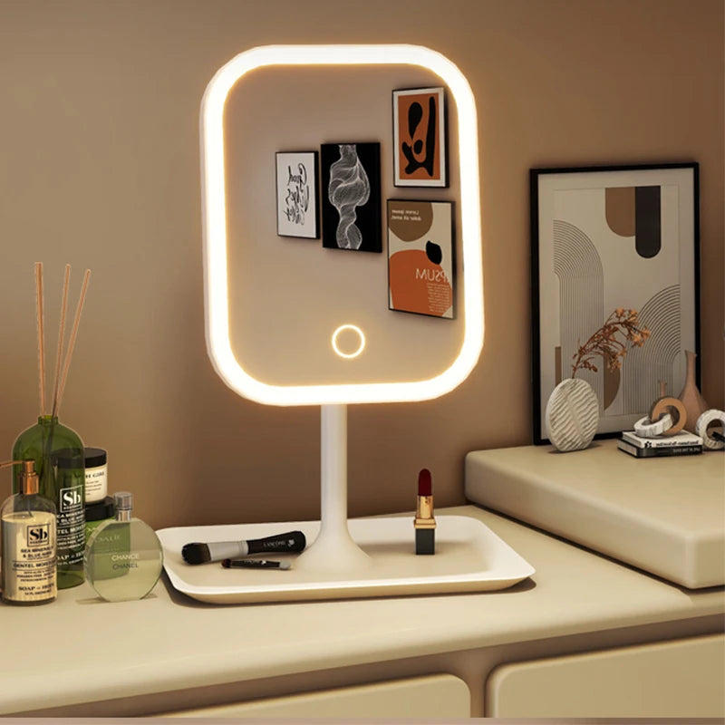 GlowMist Modern Tabletop Vanity Mirror
