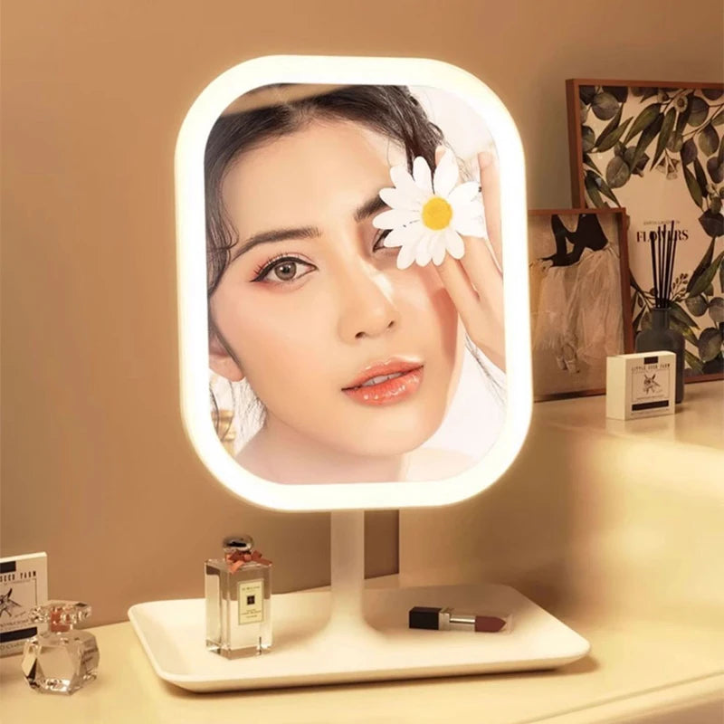 GlowMist Modern Tabletop Vanity Mirror