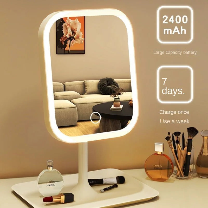 GlowMist Modern Tabletop Vanity Mirror