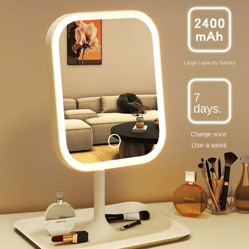 GlowMist Modern Tabletop Vanity Mirror
